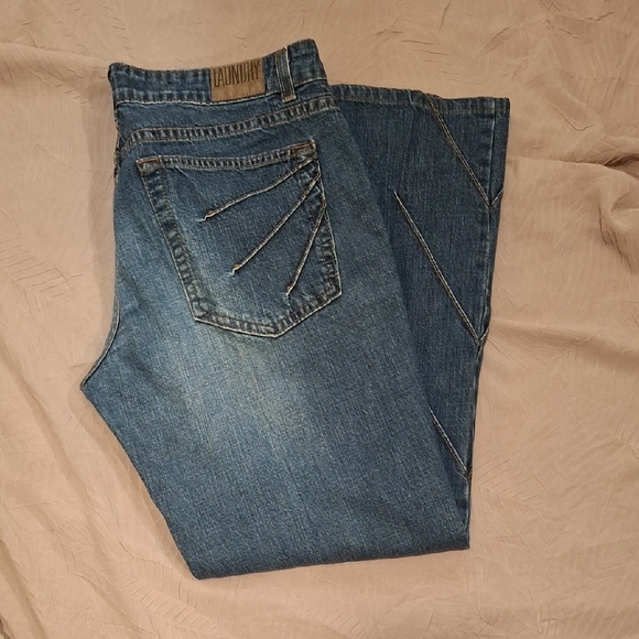 Laundry By Shelli Segal Blue Relaxed Jeans - Picture 1 of 6